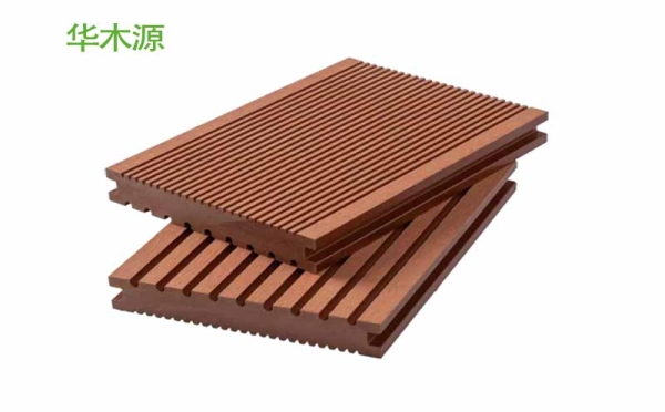 華木源塑木地板140×25實心紅木色